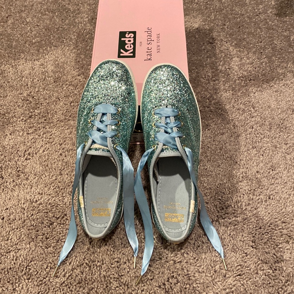 NWT Kate Spade x Keds Champion Glitter Shoes. Size 7.5